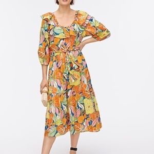 J.Crew Tropical Print Dress NWT